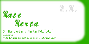 mate merta business card